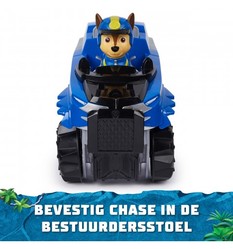 PAW Patrol Jungle Pups, Tiger Vehicle de Chase, vehículo de juguete con figura de acción coleccionable, juguetes para niños y