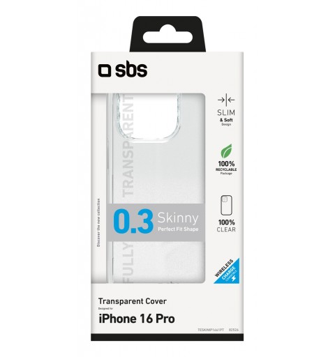 SBS TESKINIP1661T coque de protection pour téléphones portables 15,5 cm (6.1") Housse Transparent