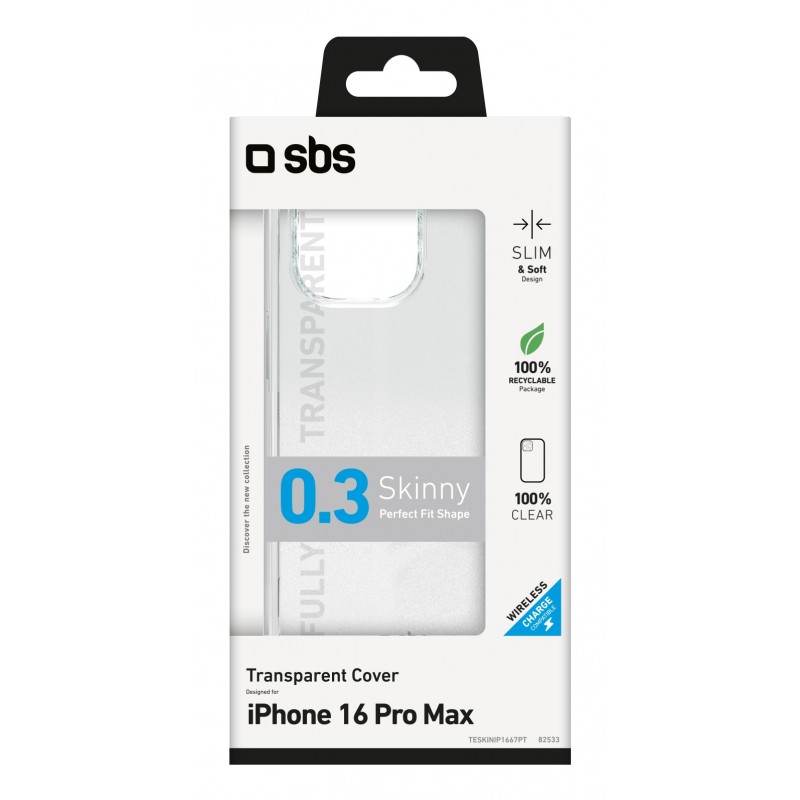 SBS TESKINIP1667PT custodia per cellulare 17,5 cm (6.9") Cover Trasparente