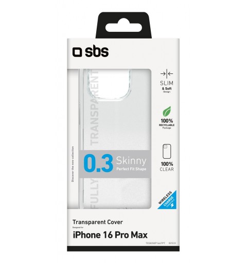 SBS TESKINIP1667PT coque de protection pour téléphones portables 17,5 cm (6.9") Housse Transparent