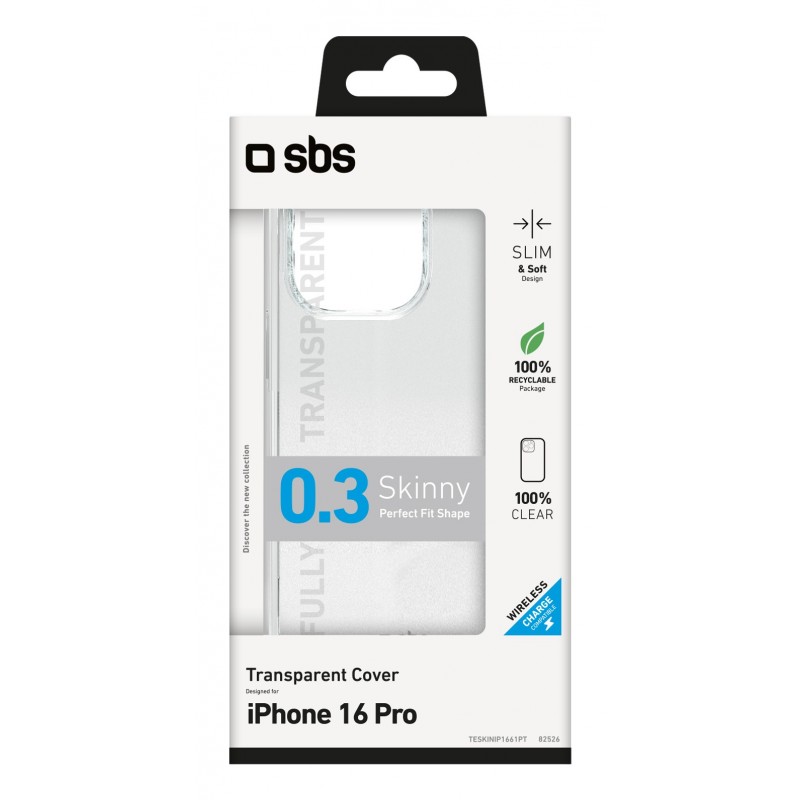 SBS TESKINIP1661PT coque de protection pour téléphones portables 16 cm (6.3") Housse Transparent