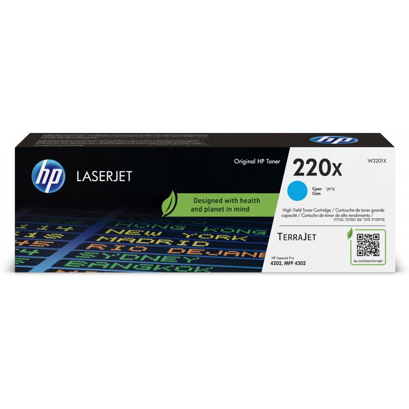 HP 220X Cyan Original LaserJet Toner Cartridge