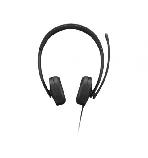 Lenovo 4XD1P83425 auricular y casco Auriculares Alámbrico Diadema Llamadas Música USB tipo A Negro