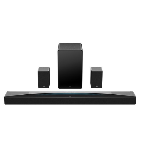 TCL 8 Q85H Q Class 7.1.4 Channel Sound Bar with Dolby Atmos, Wireless Subwoofwer, and Wireless Surround Speakers