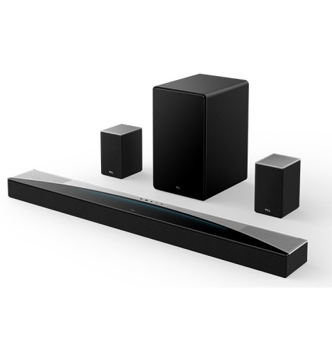 TCL 8 Q85H Q Class 7.1.4 Channel Sound Bar with Dolby Atmos, Wireless Subwoofwer, and Wireless Surround Speakers