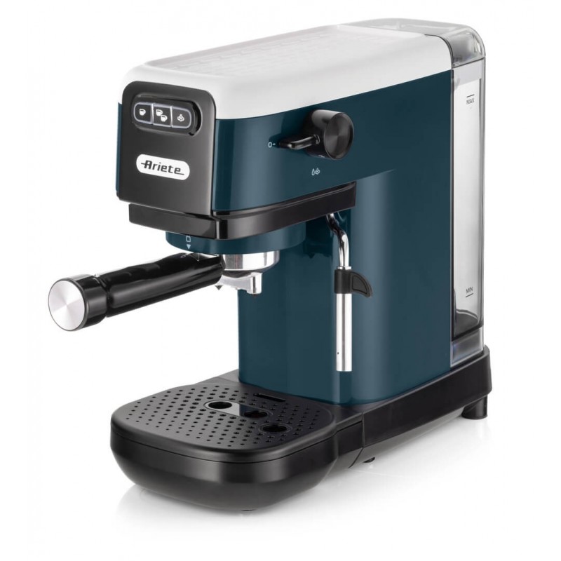 Ariete 1399 Macchina da caffè espresso Snow White, Per polvere e cialde ESE, 1300 W, Capacità 1,1L, 15 bar di pressione, Filtro