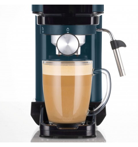 Ariete 1399 Macchina da caffè espresso Snow White, Per polvere e cialde ESE, 1300 W, Capacità 1,1L, 15 bar di pressione, Filtro