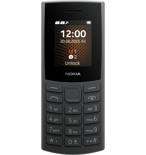 Nokia 105 4G (2023) 4,57 cm (1.8") 93 g Carbón vegetal Característica del teléfono