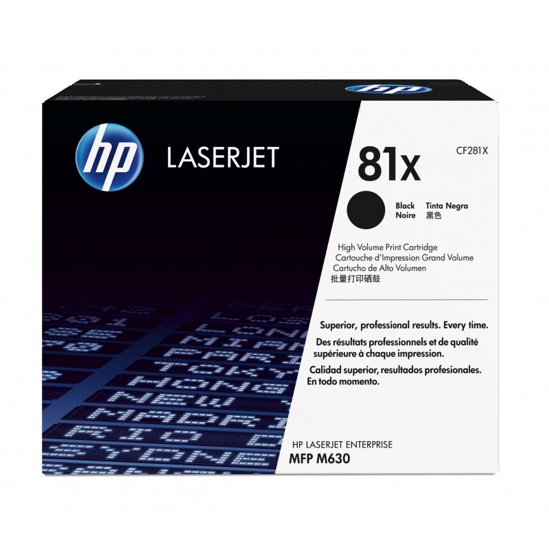 HP 81X Schwarz Original LaserJet Tonerkartusche mit hoher Reichweite