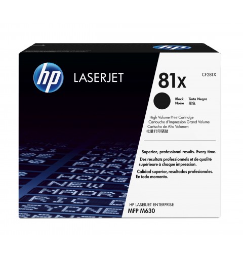 HP 81X toner LaserJet noir authentique grande capacité