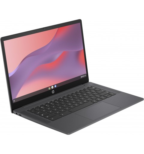 HP Chromebook 14a-nf0011nl Intel® N N100 35,6 cm (14") HD 4 GB LPDDR5-SDRAM 64 GB eMMC Wi-Fi 6E (802.11ax) ChromeOS Grigio