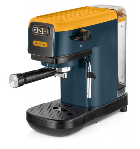 Ariete 1399 Macchina da caffè espresso Mango Yellow, Per polvere e cialde ESE, 1300 W, Capacità 1,1L, 15 bar di pressione,