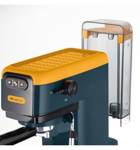 Ariete 1399 Macchina da caffè espresso Mango Yellow, Per polvere e cialde ESE, 1300 W, Capacità 1,1L, 15 bar di pressione,