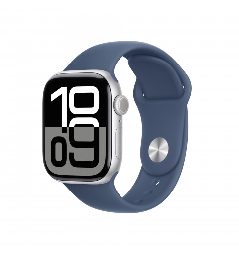 Apple Watch Series 10 OLED 42 mm Digital 374 x 446 Pixeles Pantalla táctil Plata Wifi GPS (satélite)