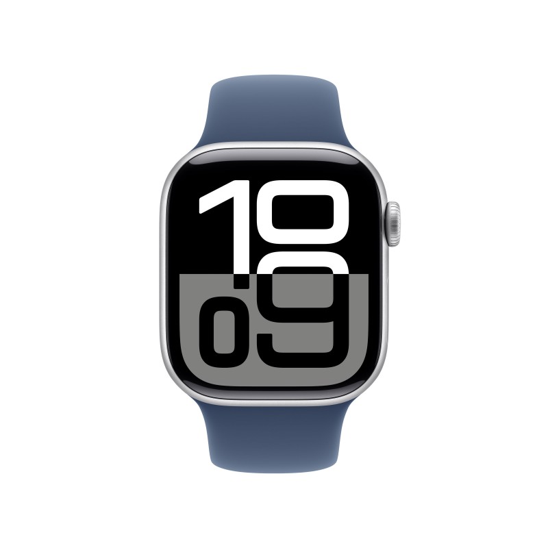 Apple Watch Series 10 OLED 42 mm Digital 374 x 446 Pixeles Pantalla táctil Plata Wifi GPS (satélite)