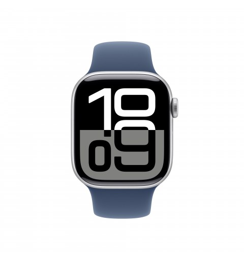 Apple Watch Series 10 OLED 42 mm Digital 374 x 446 Pixeles Pantalla táctil Plata Wifi GPS (satélite)