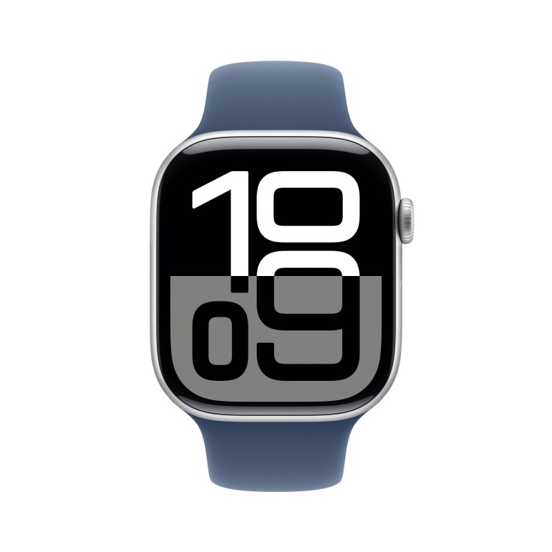 Apple Watch Series 10 OLED 46 mm Digital 416 x 496 Pixeles Pantalla táctil Plata Wifi GPS (satélite)