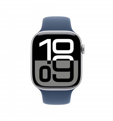 Apple Watch Series 10 OLED 46 mm Digital 416 x 496 Pixeles Pantalla táctil Plata Wifi GPS (satélite)