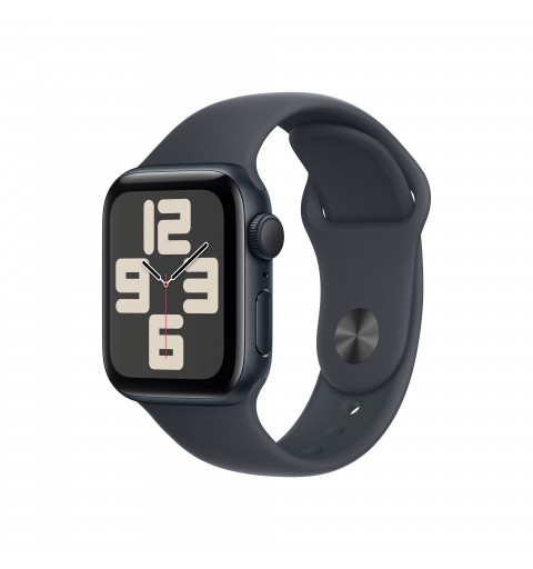 Apple Watch SE GPS 40mm Cassa Alluminio Mezzanotte con Mezzanotte Sport Band - S M