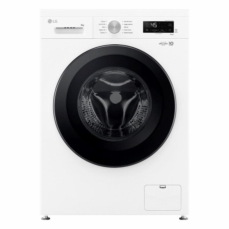 LG F4NX1008NWK lavadora Carga frontal 8 kg 1400 RPM Blanco