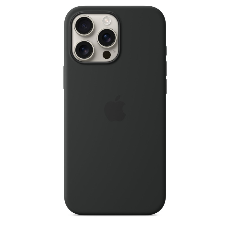 Apple iPhone 16 Pro Max Silikon Case mit MagSafe – Schwarz