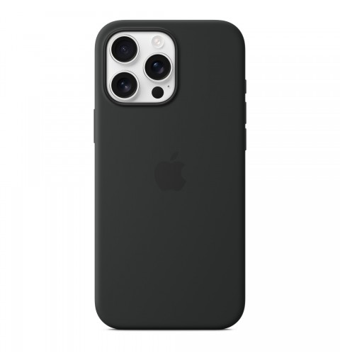 Apple iPhone 16 Pro Max Silikon Case mit MagSafe – Schwarz