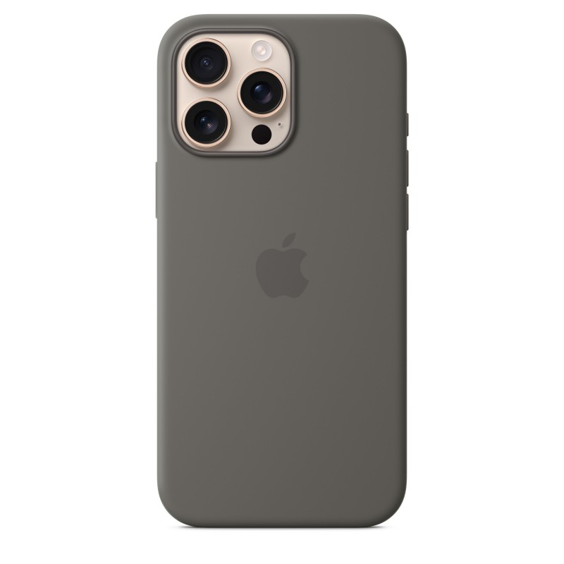 Apple iPhone 16 Pro Max Silicone Case with MagSafe - Stone Gray