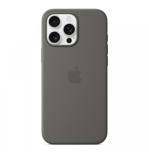 Apple iPhone 16 Pro Max Silikon Case mit MagSafe – Steingrau