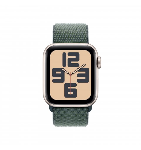 Apple Watch SE GPS 40mm Cassa Alluminio Galassia con Verde Lago Sport Loop