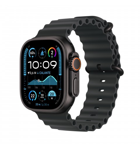 Apple Watch Ultra 2 GPS + Cellular 49mm Cassa Titanio Nero con Nero Ocean Band