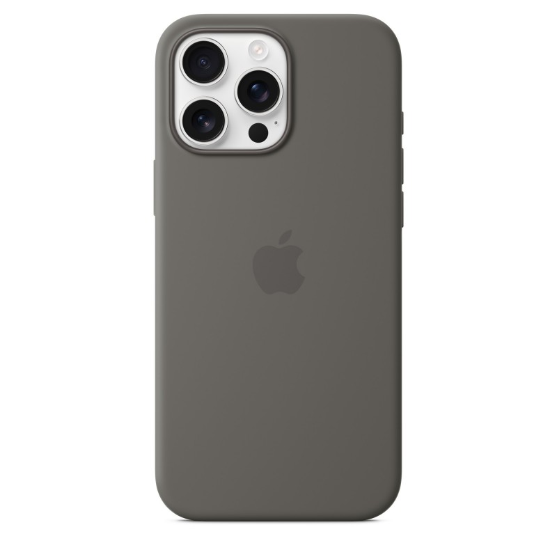 Apple Coque en silicone avec MagSafe pour iPhone 16 Pro Max - Gris minéral