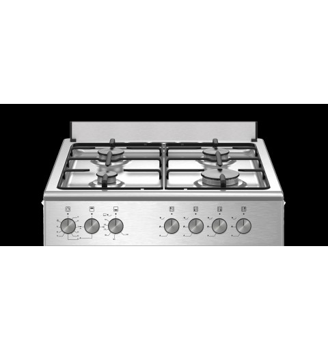 Bertazzoni La Germania SE664GX 24 Cocina independiente Gas Encimera de gas Acero inoxidable A