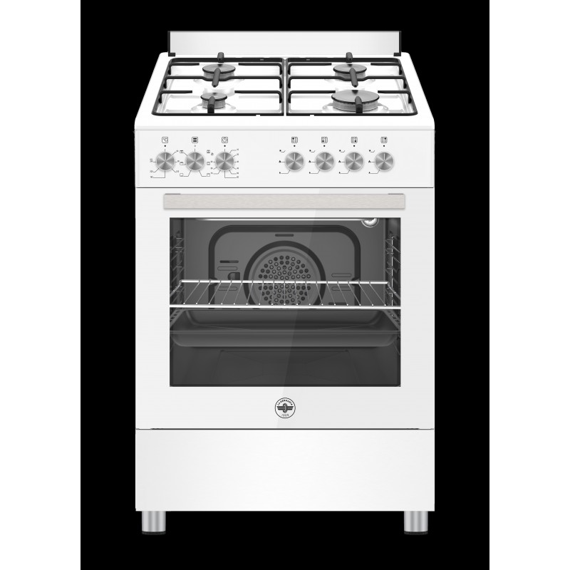 Bertazzoni La Germania SE664EB 24 Cuisinière Electrique Gaz Blanc A