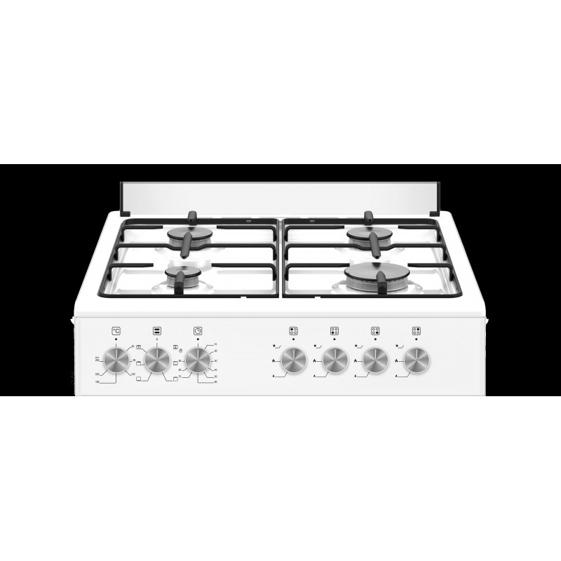 Bertazzoni La Germania SE664EB 24 Cuisinière Electrique Gaz Blanc A