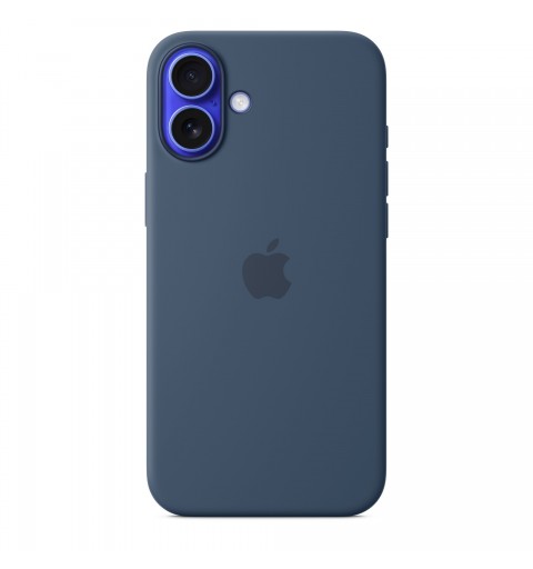 Apple Coque en silicone avec MagSafe pour iPhone 16 Plus - Denim