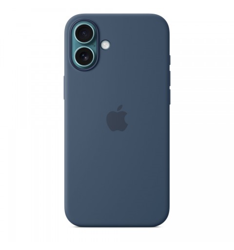 Apple Coque en silicone avec MagSafe pour iPhone 16 Plus - Denim