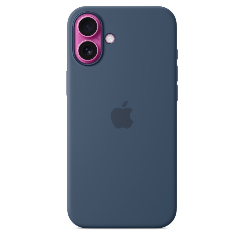 Apple Coque en silicone avec MagSafe pour iPhone 16 Plus - Denim