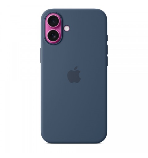 Apple Coque en silicone avec MagSafe pour iPhone 16 Plus - Denim