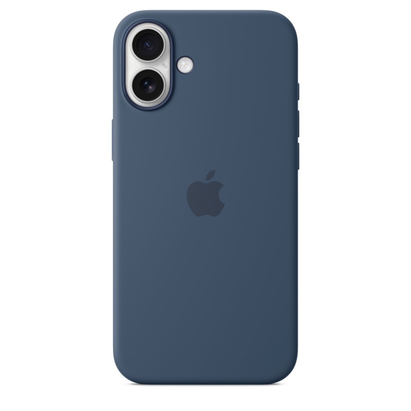 Apple Coque en silicone avec MagSafe pour iPhone 16 Plus - Denim