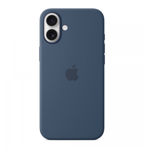 Apple Coque en silicone avec MagSafe pour iPhone 16 Plus - Denim