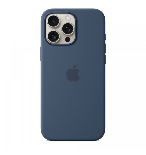 Apple Coque en silicone avec MagSafe pour iPhone 16 Pro Max - Denim