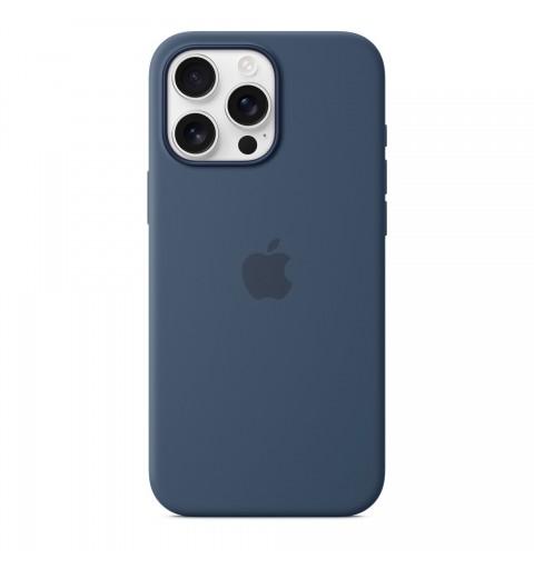 Apple Coque en silicone avec MagSafe pour iPhone 16 Pro Max - Denim