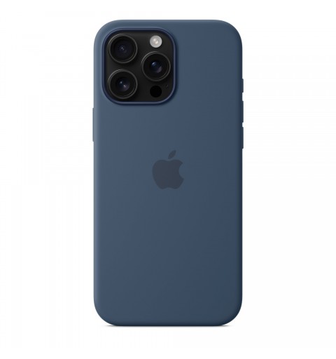 Apple Coque en silicone avec MagSafe pour iPhone 16 Pro Max - Denim