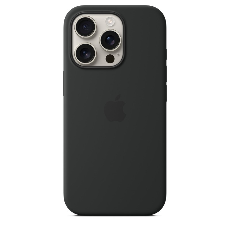 Apple Coque en silicone avec MagSafe pour iPhone 16 Pro - Noir