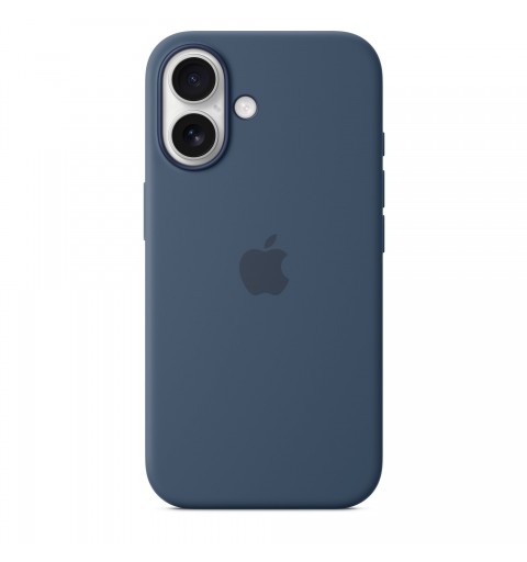 Apple Coque en silicone avec MagSafe pour iPhone 16 - Denim