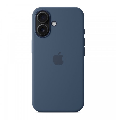 Apple Coque en silicone avec MagSafe pour iPhone 16 - Denim