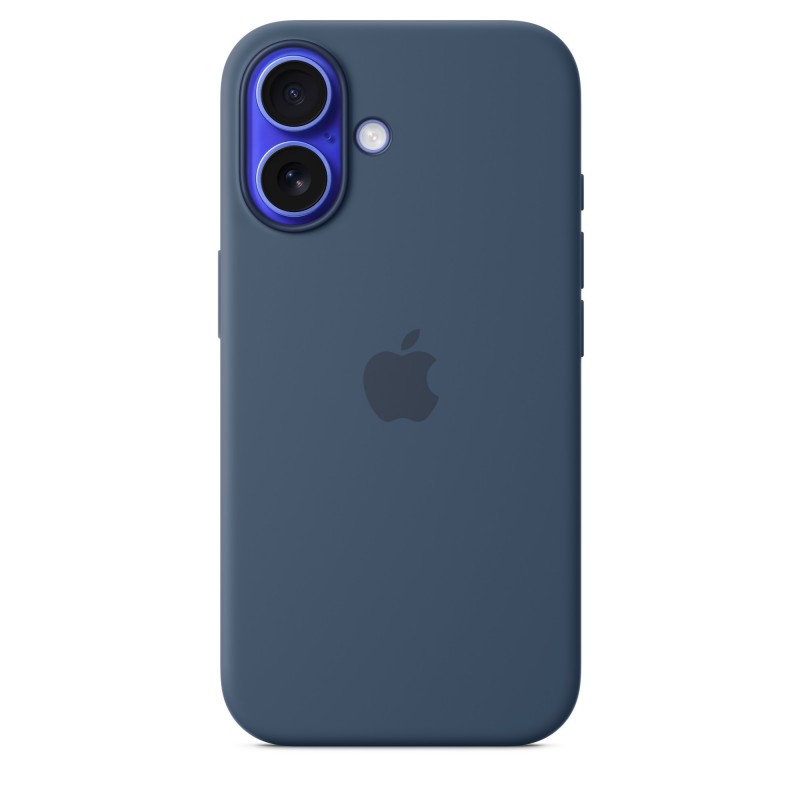 Apple Funda de silicona con MagSafe para el iPhone 16 - Azul denim