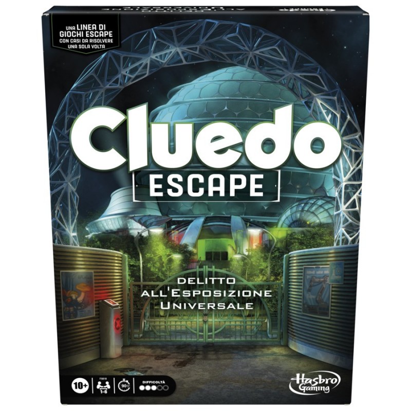 Cluedo Escape - Delitto all'Esposizione Universale, gioco da tavolo, giochi in versione escape room da risolvere 1 volta sola,