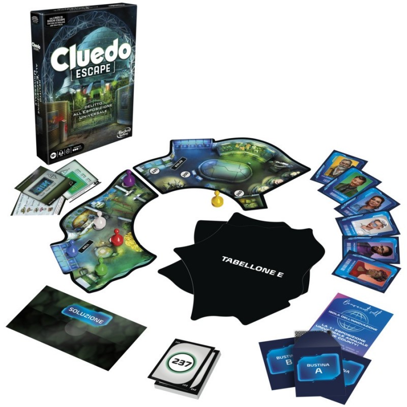 Cluedo Clue Escape The World’s Fair Board Game, 1-Time Solve Escape Room Mystery Games