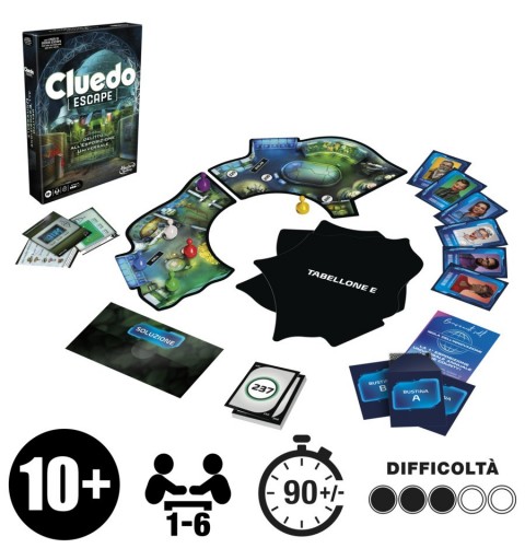 Cluedo Clue Escape The World’s Fair Board Game, 1-Time Solve Escape Room Mystery Games